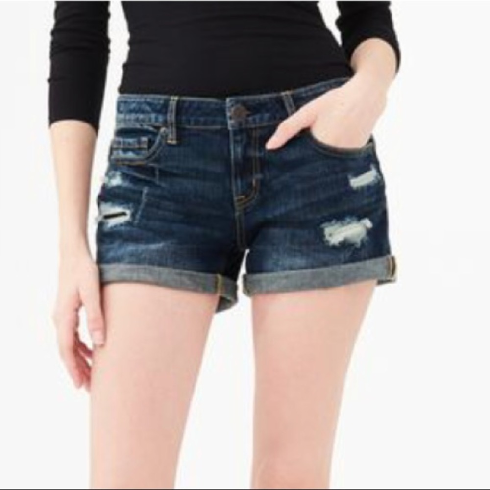 Aeropostale Dark Wash Denim Shorts